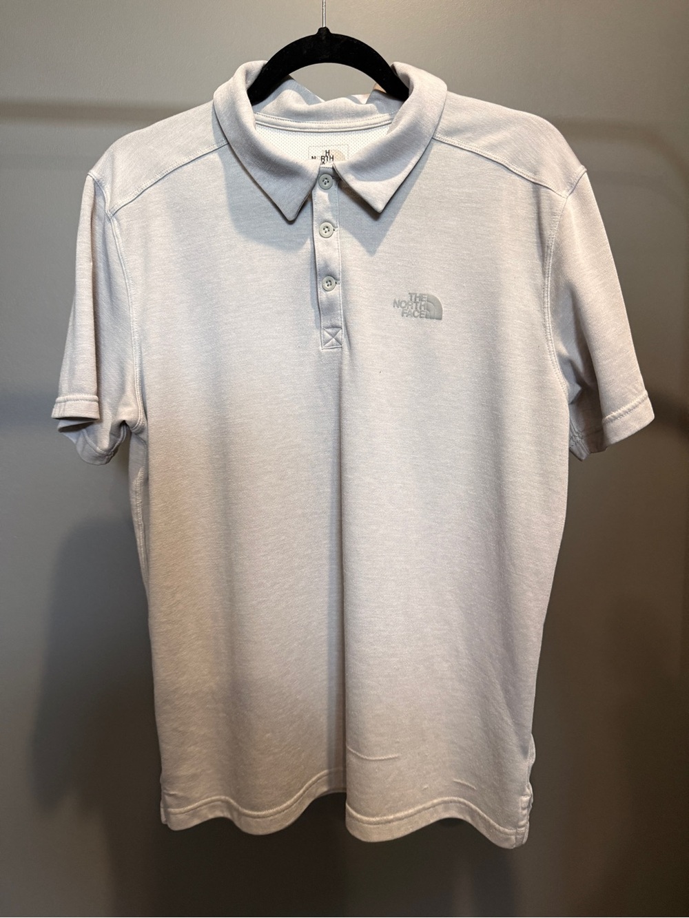 FA Light Gray Men's Polo Shirt with Subtle Logo